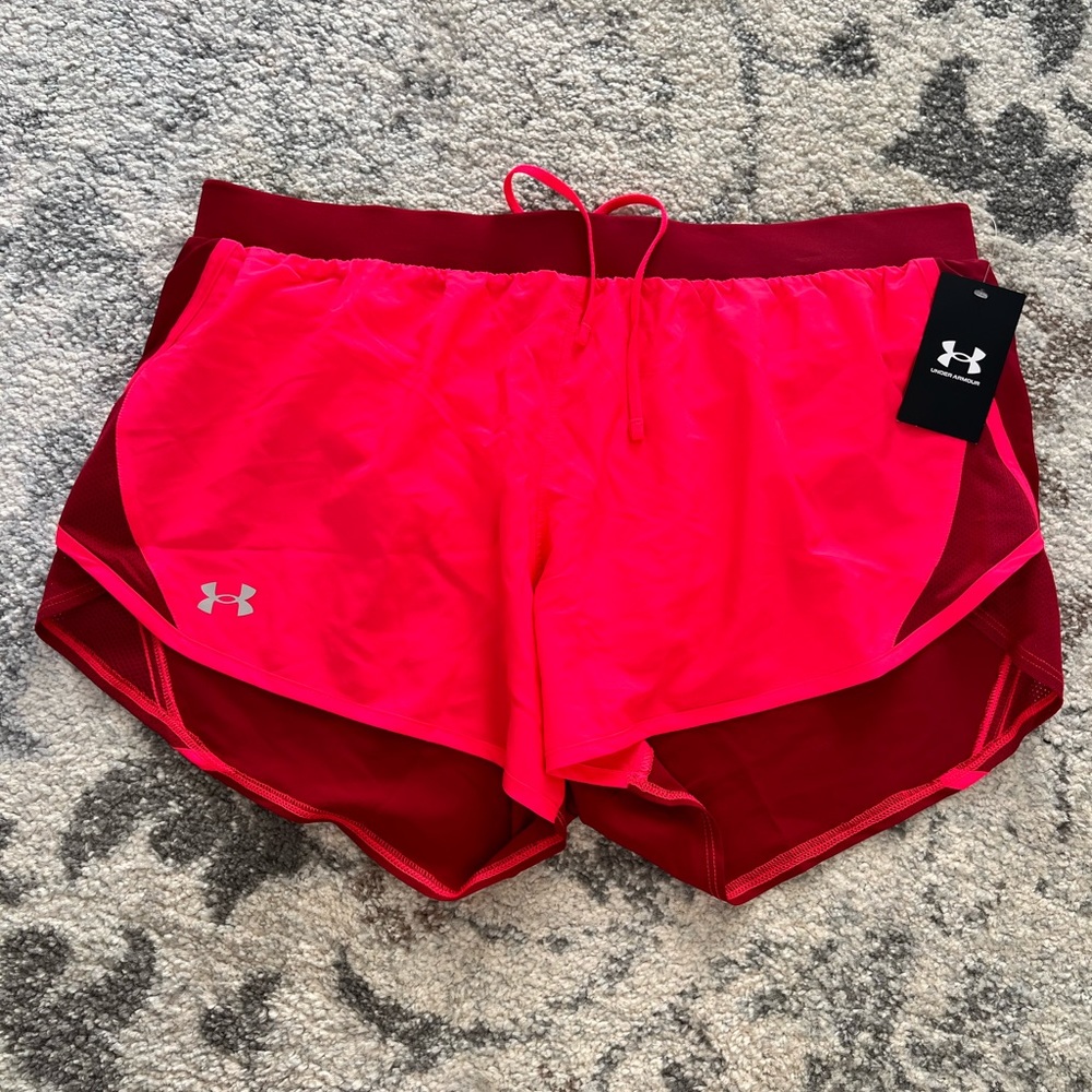 Under Armour Women's Fly By
2.0 Printed Shorts- Size XL